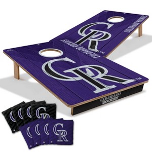 MLB Colorado Rockies 2'x3' Wood Toss Game Set - 1 of 4
