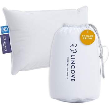 Lincove Toddler Pillow - Cozy Sleep for Kids - Ideal for Nap, Cot, Crib - 800 Fill Power, 100% Cotton, 400 Thread Count