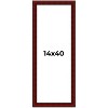 PosterPalooza | Panoramic Weathered Red Picture Frame - UV Acrylic, Foam Board Backing, Hanging Hardware - 2 of 4