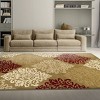 Contemporary Floral Damask Indoor Area Rug or Runner by Blue Nile Mills - 2 of 4