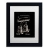 Trademark Fine Art -Claire Doherty 'Art Of Brewing Beer Patent Black' Matted Framed Art - 2 of 4