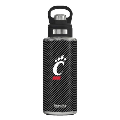 NCAA Cincinnati Bearcats 32oz Carbon Fiber Stainless Steel Water Bottle