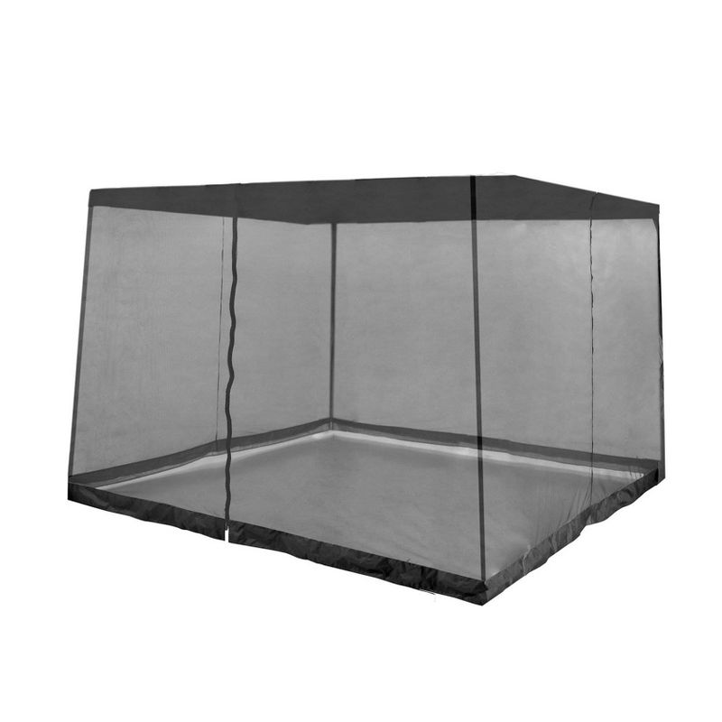 Z-Shade 10' x 10' Screenroom Shade Protectant Attachment for 13' x 13' Outdoor Shelter Tent Gazebos, Accessory Only, Black, 1 of 7