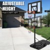 Basketball Hoop, Adjustable Outdoor Basketball Hoop, 4-10FT Portable Basketball Goal System with Enlarged Base and PC Backboard for Adult - 2 of 4