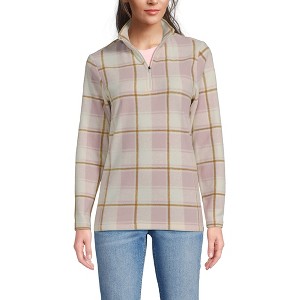 Lands' End Women's Anyweather Fleece Quarter Zip Pullover - 1 of 4