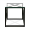  22' Geometric Metal  Side Table in Black - Henn&Hart - 2 of 4