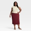 Women's Cap Sleeve Brushed Ribbed Muscle T-Shirt - A New Day™ - 3 of 3