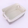 Unique Bargains Fabric Collapsible Storage Organizer Basket with Handles - 3 of 4