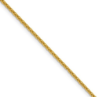 Black Bow Jewelry 1.95mm 14k Yellow Gold Polished Flat Cable Chain Necklace