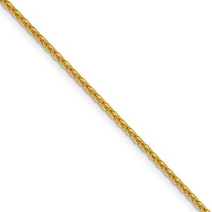 Black Bow Jewelry 1.95mm 14k Yellow Gold Polished Flat Cable Chain Necklace - 1 of 4