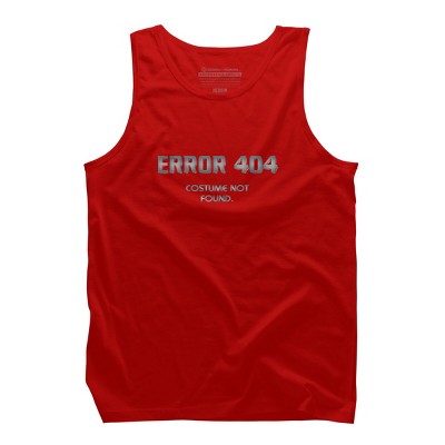 Men's Design By Humans Error 404 Costume not found, Halloween Design By InfaredDesigns Tank Top