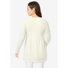 Jessica London Women's Plus Size Ribbed Baby Doll Tunic Sweater - 3 of 4