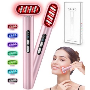 7 in 1 LED Light-Therapy-Wand Face, Eye, Neck for Skin Care at Home with Microcurrent - 1 of 4