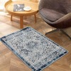Vintage Medallion Area Rug Indoor Non-Shedding Stain Resistant Rugs Carpet Floral Rugs for Living Room Bedroom - 3 of 4