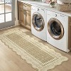 Coucheta Scalloped Hallway Runner Area Rug, Washable Non-Slip Low Pile Area Rug for Kitchen, Entryway, Living Room, Multi-Color & Size - 2 of 4