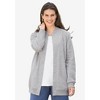 Woman Within Women's Plus Size Fleece Baseball Jacket - image 3 of 4