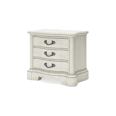 Antique White Traditional 3-Drawer Nightstand with Power Outlet