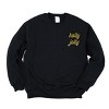 Simply Sage Market Embroidered Holly Jolly Bold Cursive Sweatshirt - 2 of 4