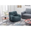 Lyngins Ergonomic Bean Bag Chair, No-Assembly Lazy Chair, Soft Teddy Tufted Accent Chair, Single Sofa Chair for Living Room/Bedroom (250 lbs Capacity) - 4 of 4