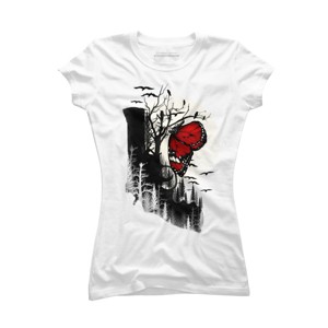 Junior's Design By Humans Eaten by Nature By flintsky89 T-Shirt - 1 of 3