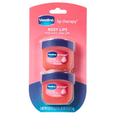 Vaseline Lip Therapy Fragrance free Rosy Lips Twin Pack - 2ct/0.5oz