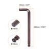 Unique Bargains S2 Steel Rust-Proof L-Shape Long Arm Ball End Hex Key Wrench Red - 2 of 4