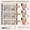 43" Vanity Desk with Mirror and LED Lights, White Makeup Vanity with 7 Drawers and Power Strip, 3 Color Modes & Adjustable Brightness Dressing Table - 4 of 4