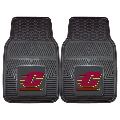 NCAA Central Michigan Chippewas Vinyl Car Mat Set - 2pc