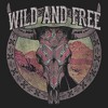 Junior's Lost Gods Wild and Free Tribal Skull  Festival Muscle Tee - Charcoal - Small - 2 of 4