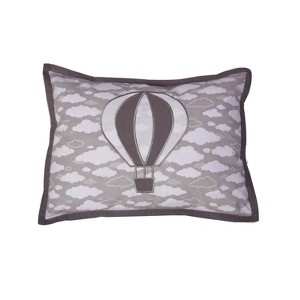 Bacati - Clouds in the City White/Grey Throw Pillow - 1 of 3