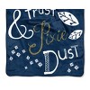 Disney Tinkerbell Faith, Trust And Pixie Dust Fleece Super Plush Throw Blanket 46" x 60" (117cm x 152cm) Blue - image 4 of 4