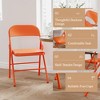 Portable Heavy Duty Camping Chairs with 350Lbs Capacity, Comfortable Padded Seat & Ergonomic Back Support - 4 of 4