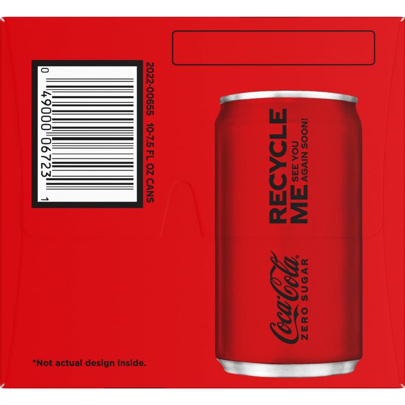 Coca-Cola Zero Sugar - 10pk/7.5 fl oz Mini-Cans, 5 of 7