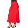 Womens Elastic Waist Maxi Skirt  - 24seven Comfort Apparel™ - 2 of 4