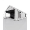 13x25 Ft Carport with 4 Windows, Car Port with 220g PE Tarp, 10 Sandbags,2 Roll-Up Doors for Full-Size Pickups, Bass Boats, Tractors, and SUVs - 2 of 4