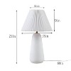 KTMBDW Ceramic Table Lamp, White Lamps for Bedroom Farmhouse Rustic Lamp Bedside Nightstand Lamp Side Table Lamps for Living Room, 21IN - 4 of 4