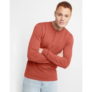Hanes Originals Men's Long Sleeve Henley T-Shirt - 1 of 4