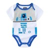 Star Wars Baby Boy's Chewbacca, Yoda, R2-D2, C3-PO, Troopers 5 Piece Bodysuit Creepers Bundle Set - Gray, Black, Brown, White, Blue / Size 9M - 2 of 4