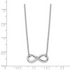 Black Bow Jewelry Infinity Diamond Accent Necklace, Rhodium Sterling Silver, 18 Inch - 2 of 4