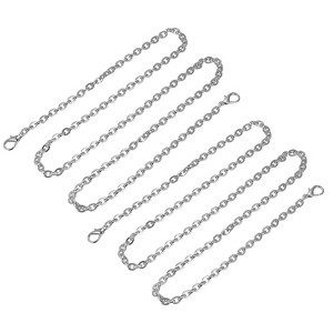 Unique Bargains Iron Flat Handbag Accessories Purse Chain Strap with Buckles 2 Pcs - 1 of 3
