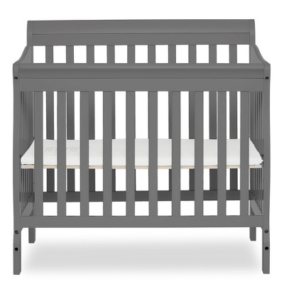 Image of Dream On Me 4 in 1 Aden Convertible Mini Crib, Steel Grey