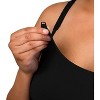 Bamboobies Nursing Tank Top, Maternity Clothes for Breastfeeding, Black, Large - 3 of 4
