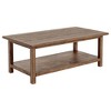 Castleton Distressed Wood Coffee Table with Shelf, Rustic Charm and Everyday Functionality for Living Room - 2 of 4