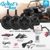 Pyle  800W Waterproof Off-Road Bluetooth Speaker System with RGB Lights - Black - 2 of 4
