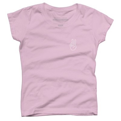 Girl's Design By Humans peace By desiredesign T-Shirt