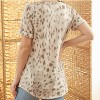 Women's Short Sleeve V-Neck Animal Tunic Top - Urban Chic - 2 of 3