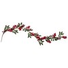Northlight 5' x 2.25" Unlit Large and Small Berries with Leaves Christmas Garland - 4 of 4