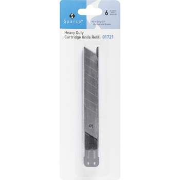 Sparco Utility Knife Refill Cartridge Snap-Off Blades 6/PK SR 01721