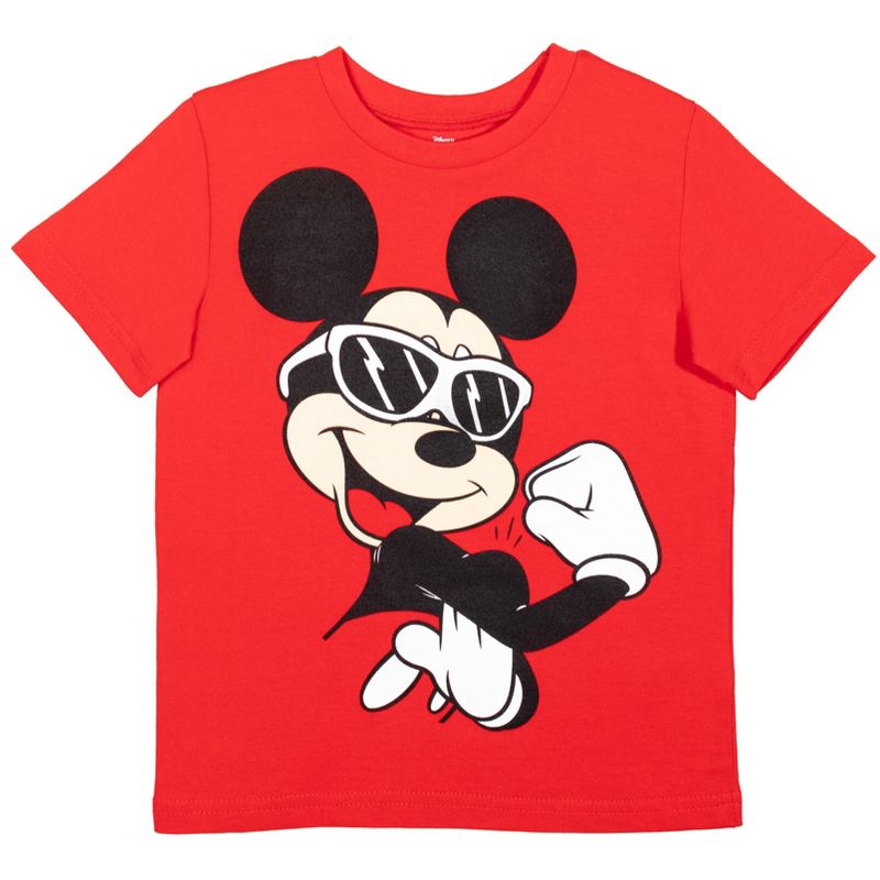 Disney Mickey Mouse 4 Piece Tank Top T-Shirt Athletic Shorts Set , 3 of 8