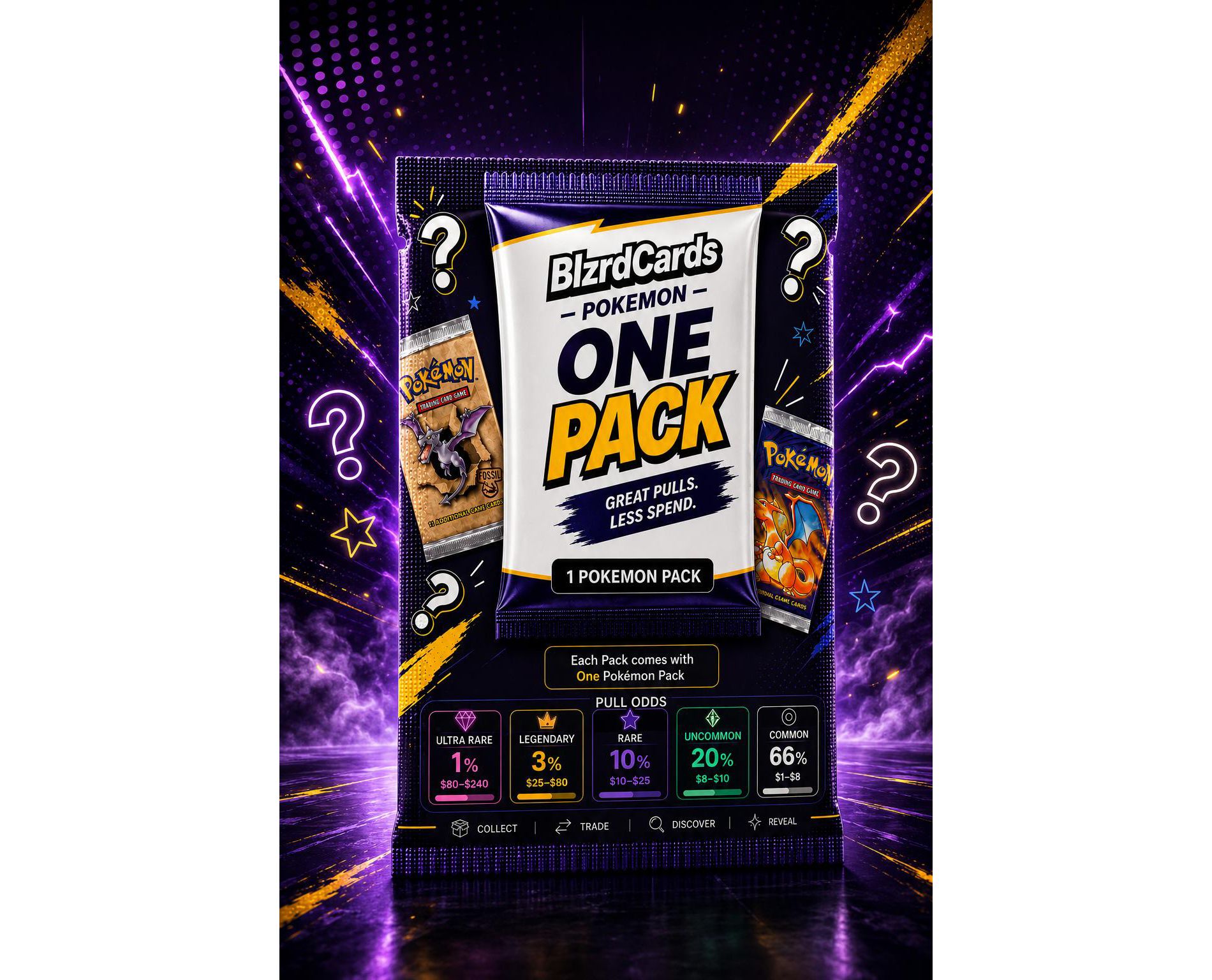 Pokemon TCG Mystery Booster Pack Bag - Vol 2 by BLZRDCards (Chance of Japanese Packs)